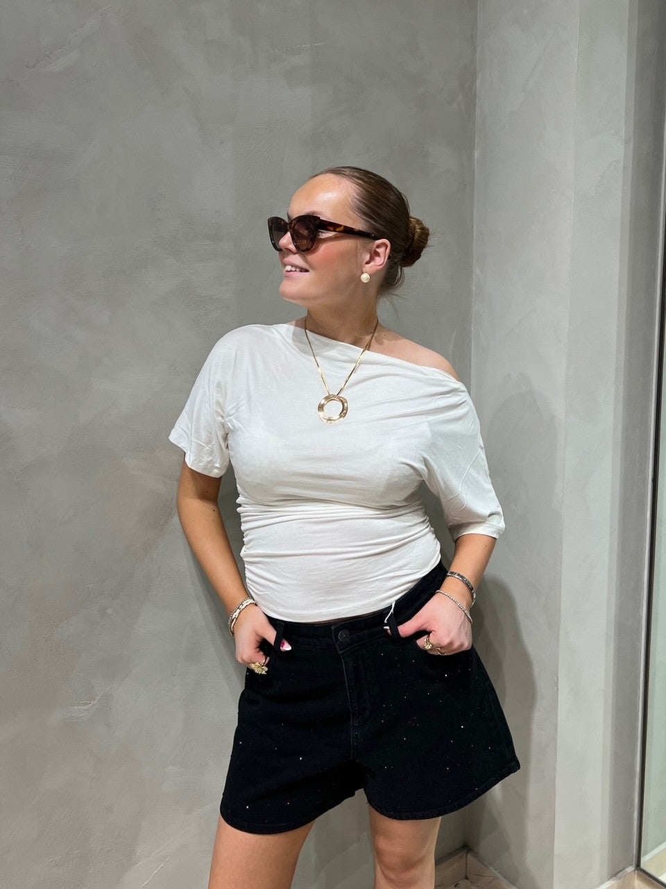 NMJUNE Top - Bright White